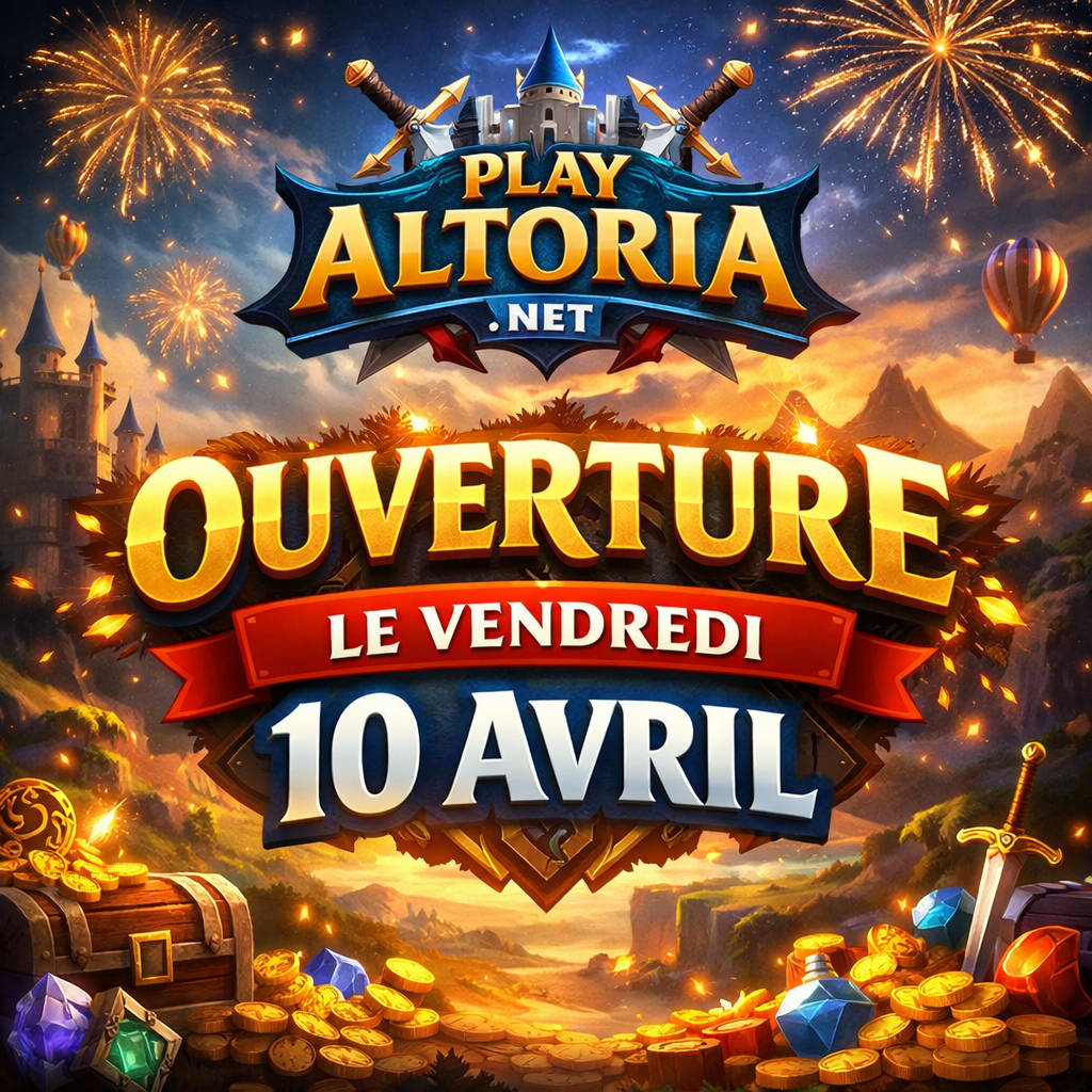 ? Le serveur ouvrira officiellement le vendredi 17. ? Les inscriptions seront ouvertes